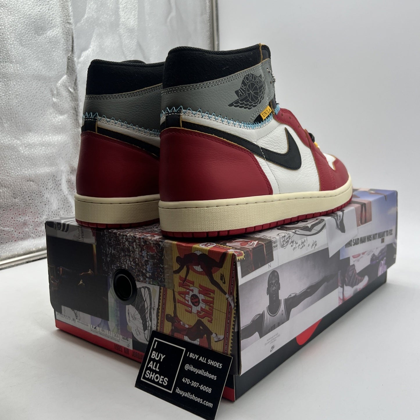 Size 12 - Union LA x Air Jordan 1 Retro OG SP High Chicago Shadow (HV8563-600)