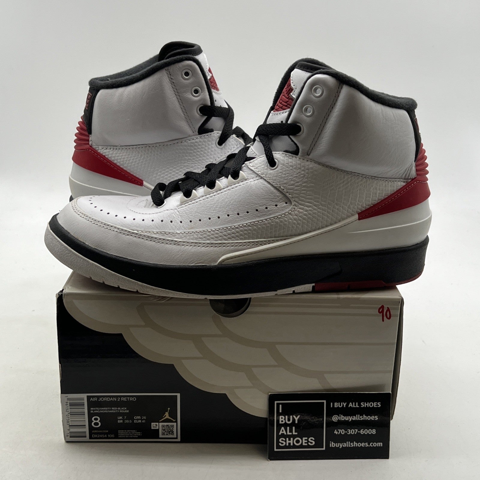 Size 8 - Air Jordan 2 Retro Mid Chicago (DX2454-106)