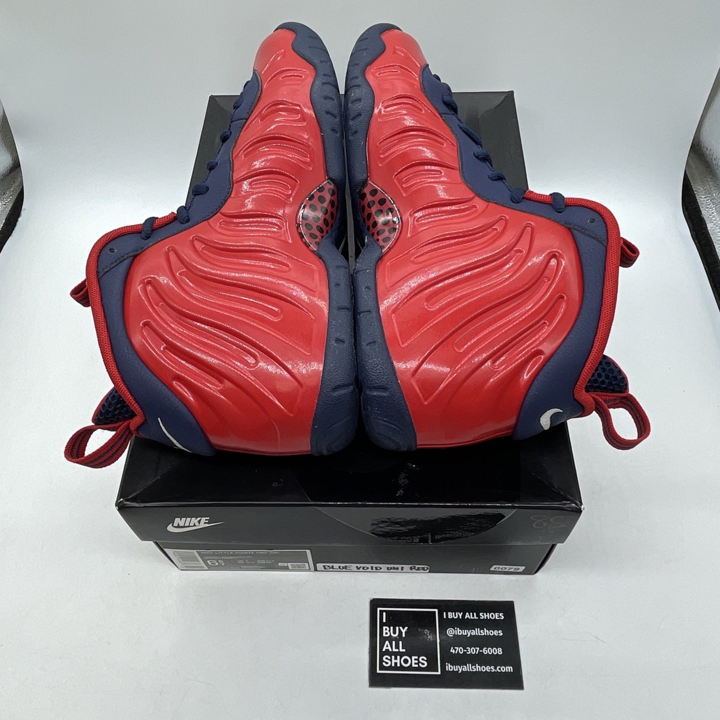 Size 6.5Y - Nike Air Foamposite Pro USA Red Blue White Leather (CZ2520-600)