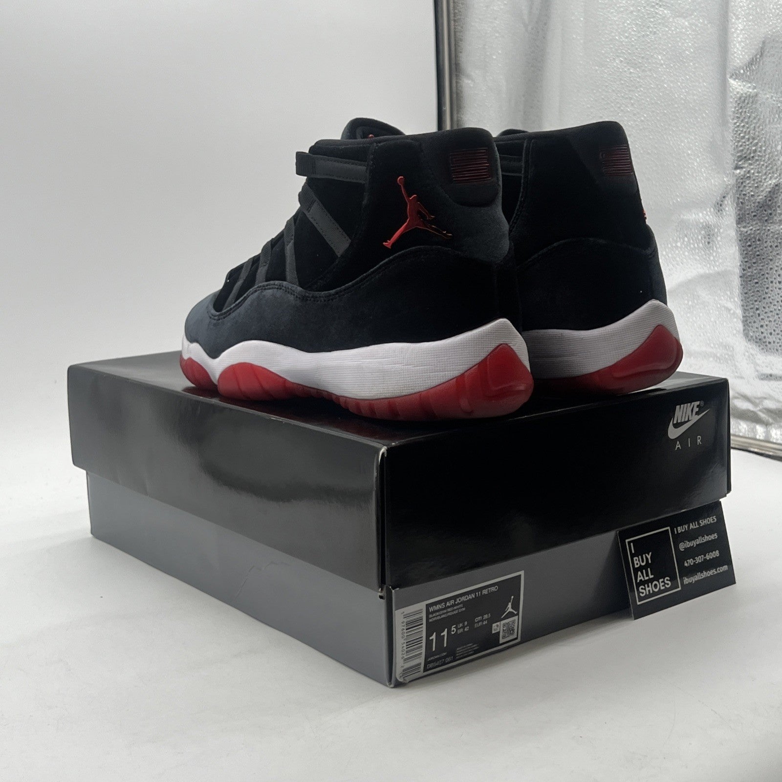 Size 11.5 - Air Jordan 11 Retro Bred Velvet W (DB5457-061)
