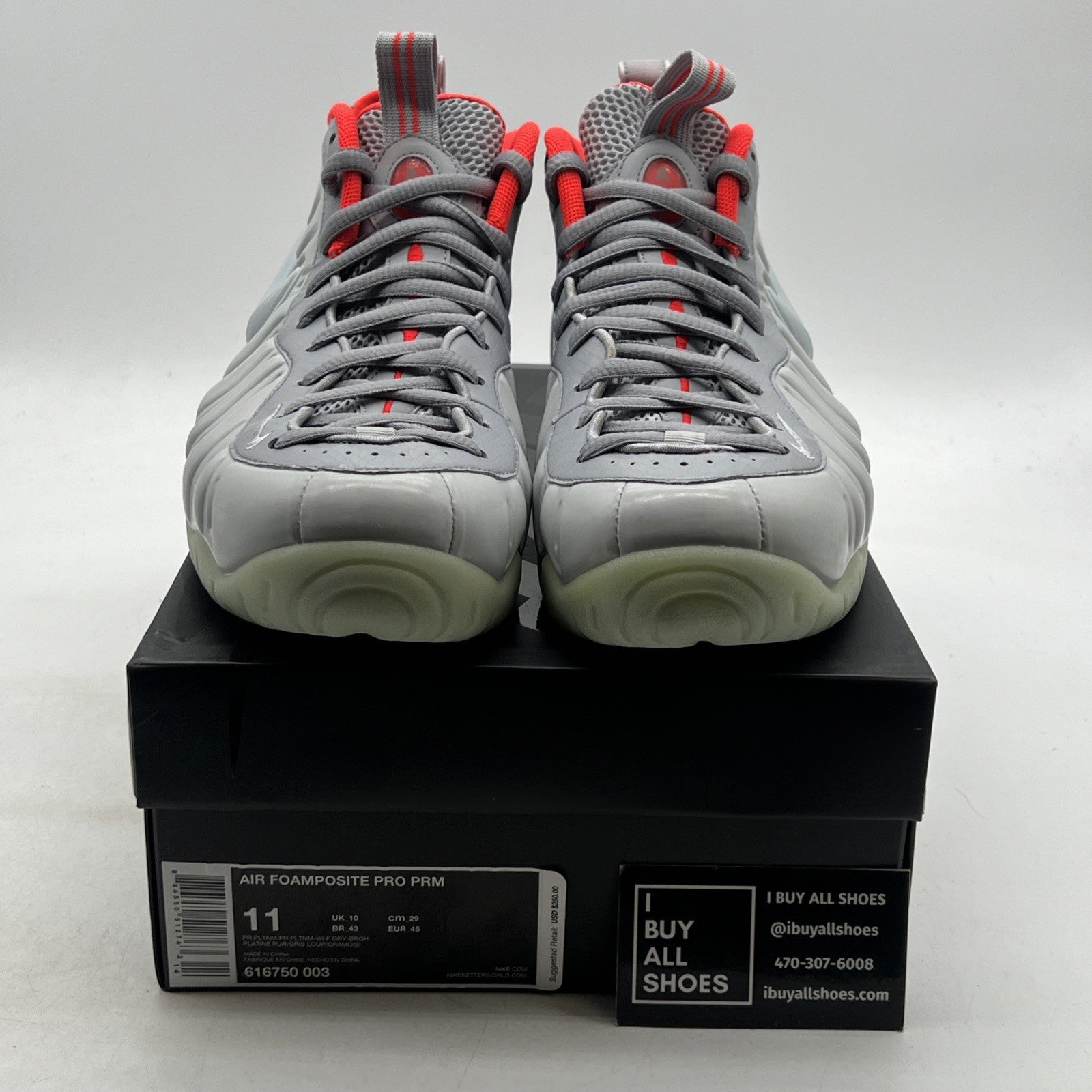 Size 11 - Nike Air Foamposite Pro Premium Pure Platinum (616750-003)