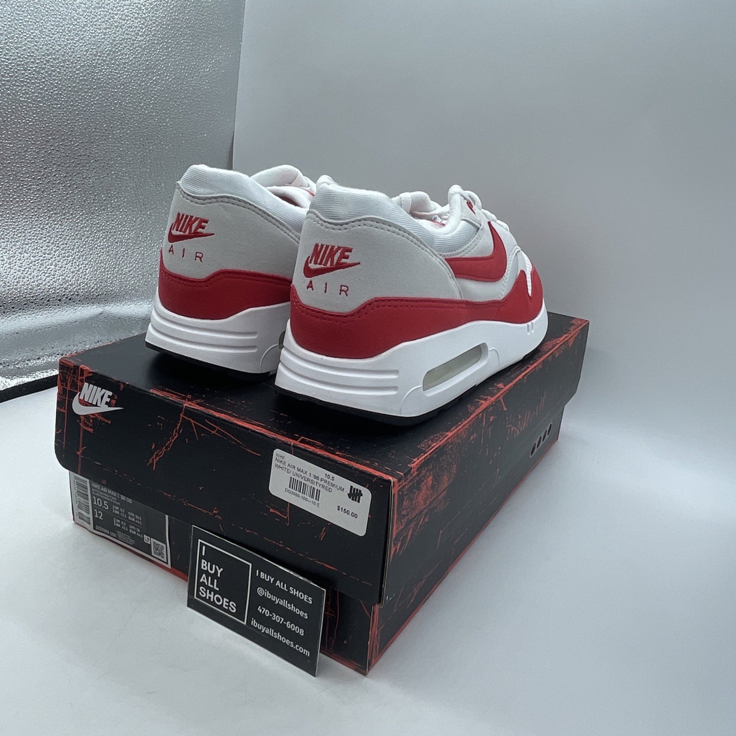 Size 10.5 - Nike Air Max 1 '86 OG Low Big Bubble Red (DQ3989-100)