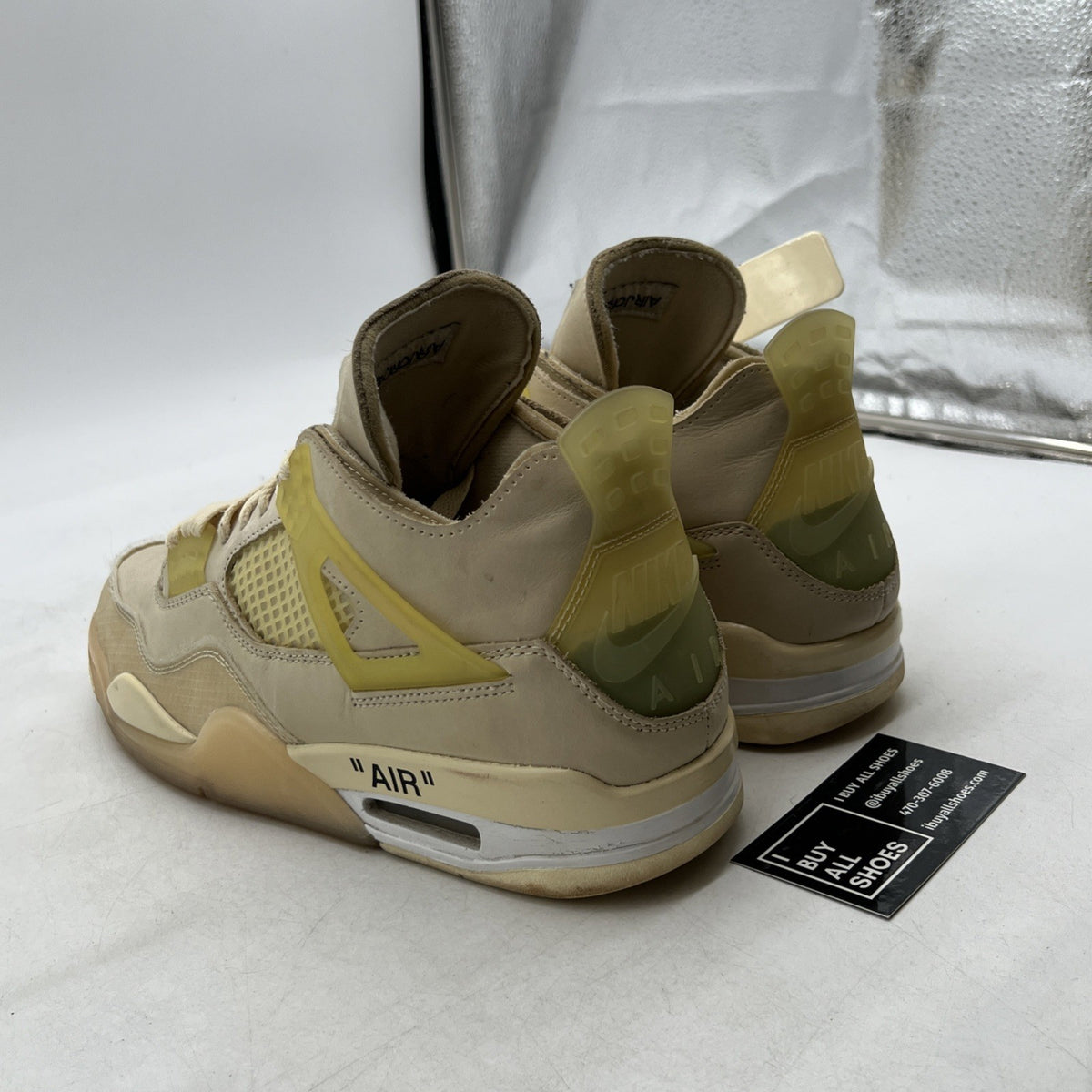 Size 11 - Air Jordan 4 SP x Off-White Mid Sail W (CV9388-100)