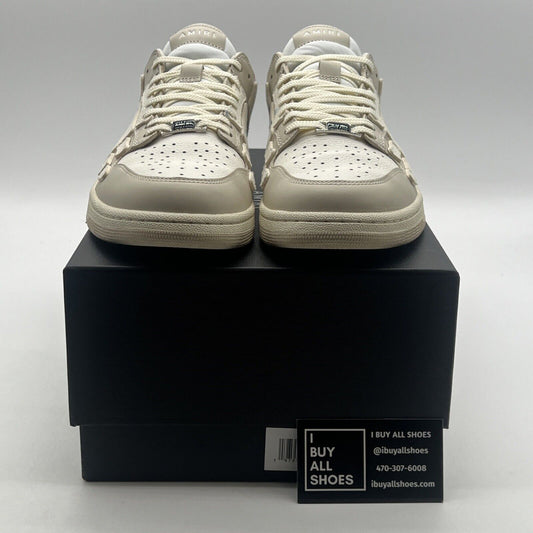 Size 11 - Amiri Skel Top Low Cream Beige And White