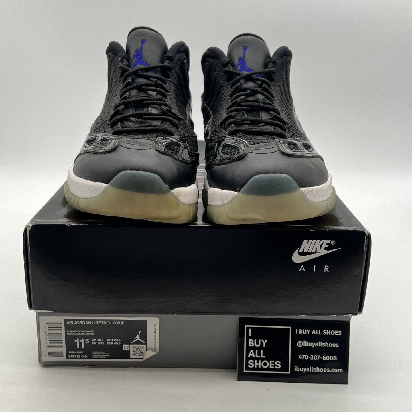Size 11.5 - Air Jordan 11 Retro IE Low Space Jam (919712-041)