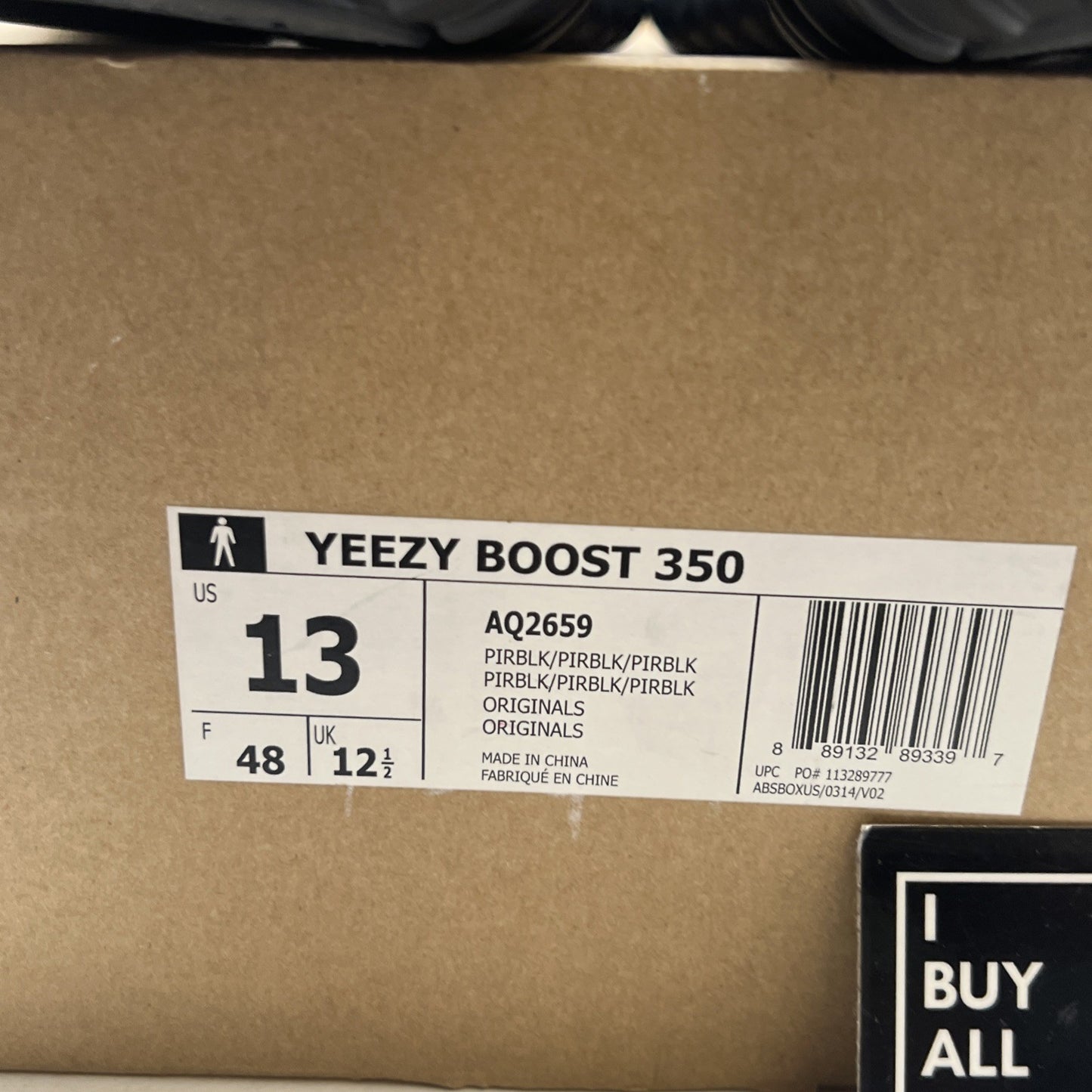 Size 13 - adidas Yeezy Boost 350 2015 Pirate Black (AQ2659)