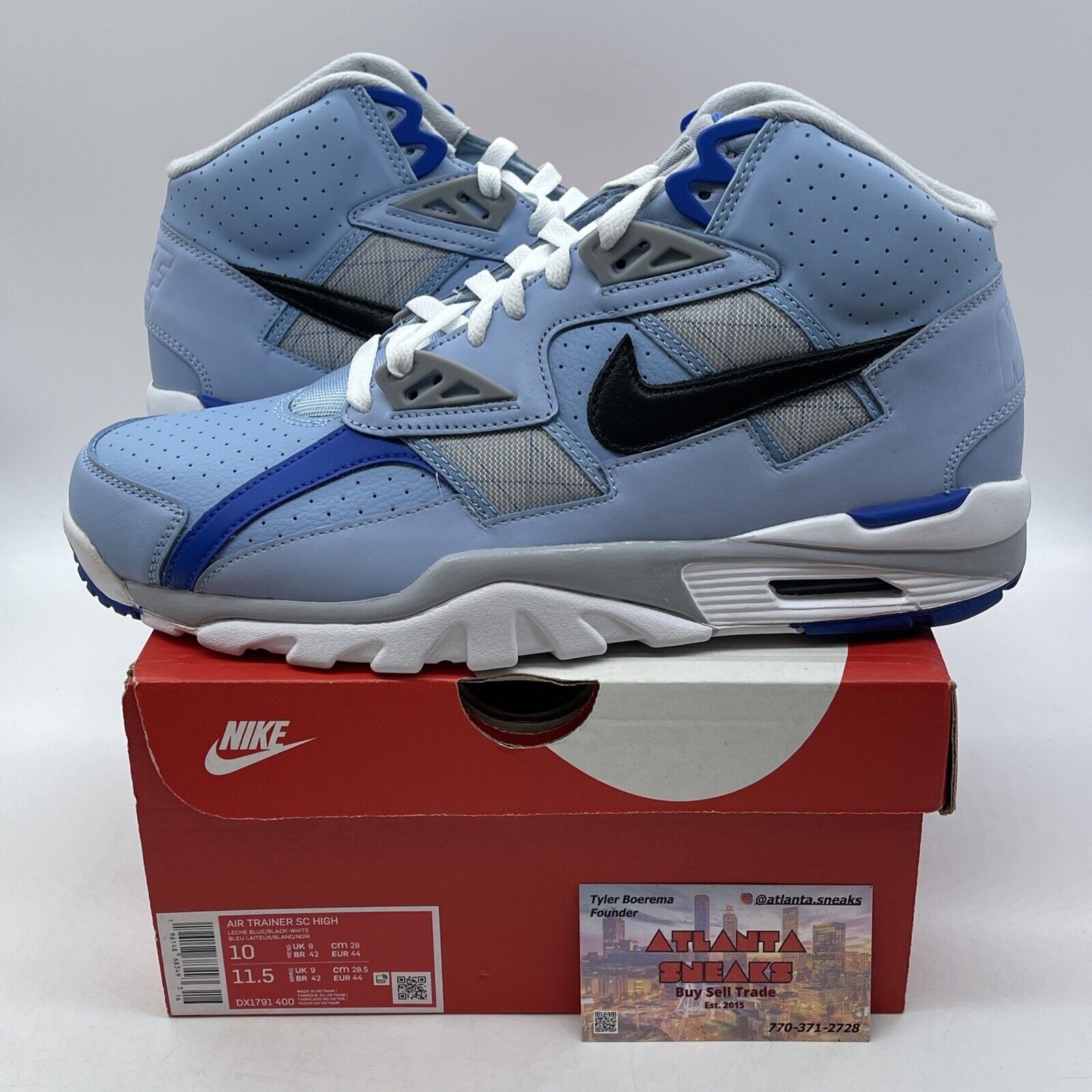 Size 10 - Nike Air Trainer SC High Kansas City Royals 2022 Suede (DX1791-400)