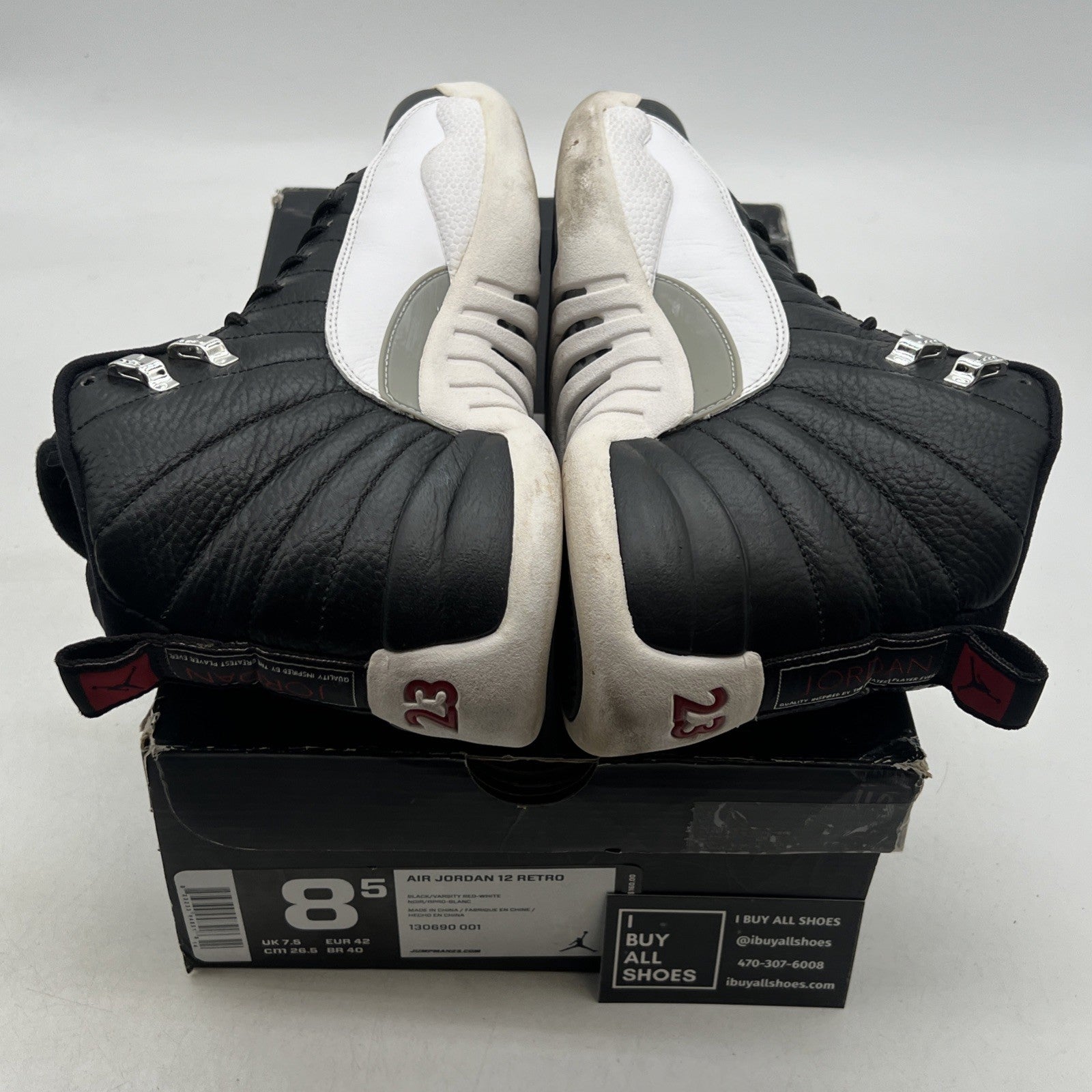 Size 8.5 - Air Jordan 12 Retro 2012 Playoff (130690-001)