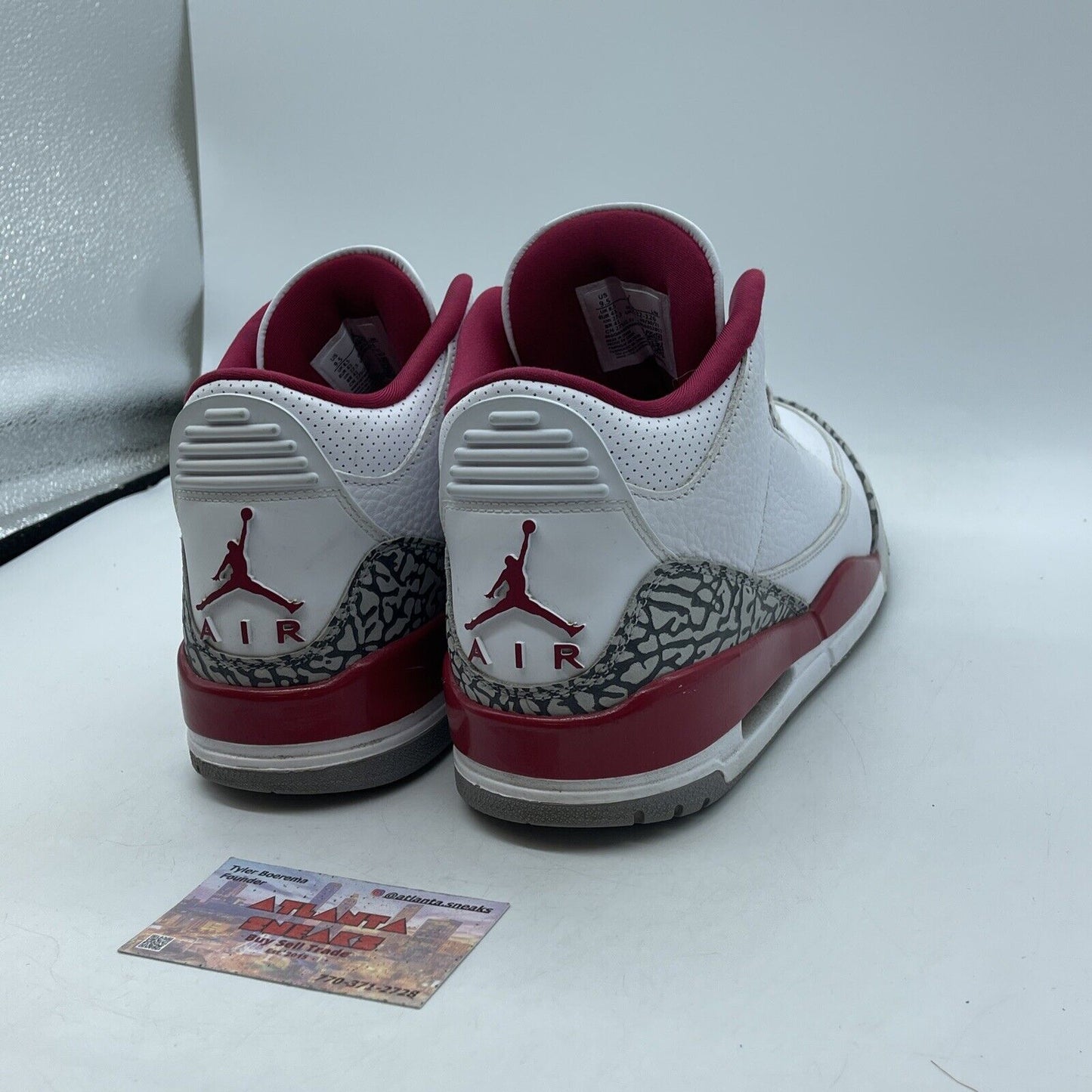 Size 9.5 - Jordan 3 Retro Mid Cardinal Red White Leather Gray Suede (CT8532-126)