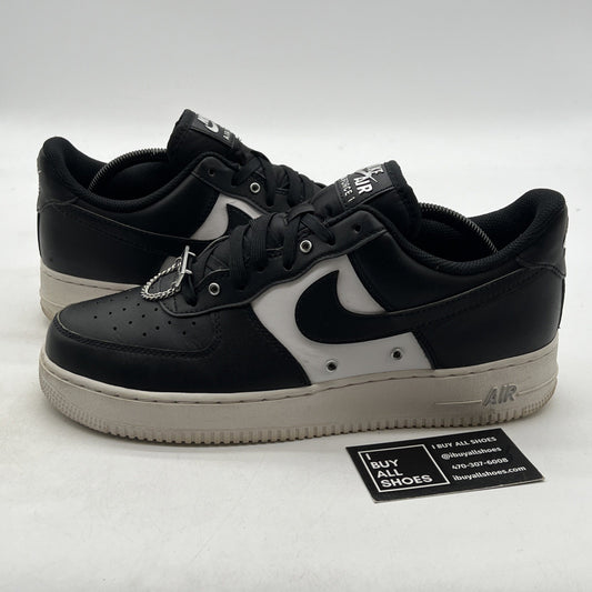 Size 10.5 - Nike Air Force 1 '07 Premium Silver Chain - Black (DA8571-001)