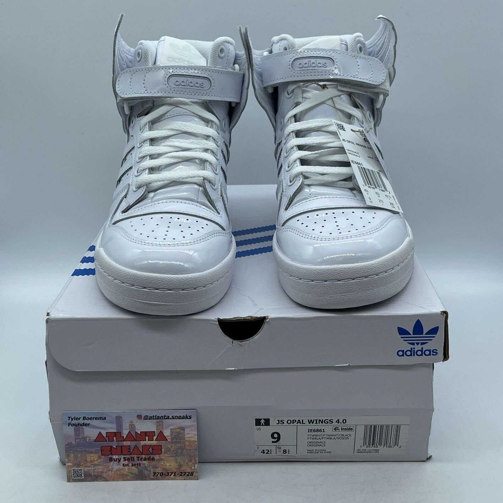 Size 9 - adidas Jeremy Scott x Forum Wings 4.0 White Opal Leather (IE6861)