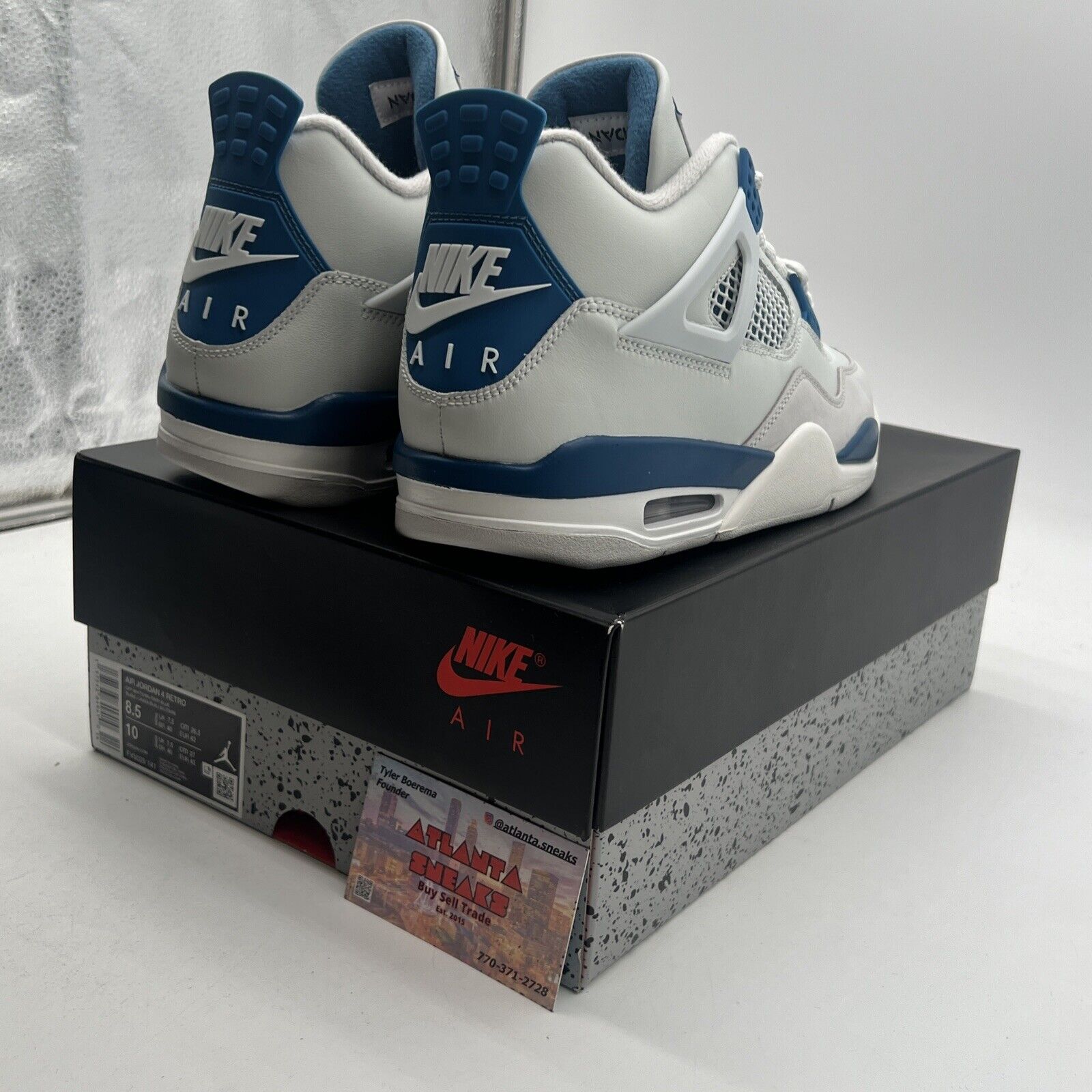 Size 8.5 - Air Jordan 4 Retro 2024 Military Blue (FV5029-141)