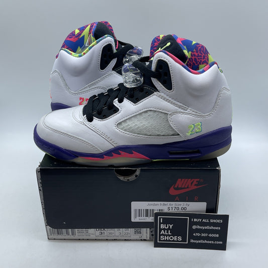 Size 3.5Y - Jordan 5 Retro Alternate Bel-Air White Leather (DB3024-100)