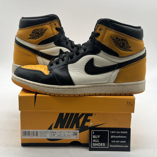 Size 10.5 - Air Jordan 1 Retro OG High Yellow Toe (555088-711)