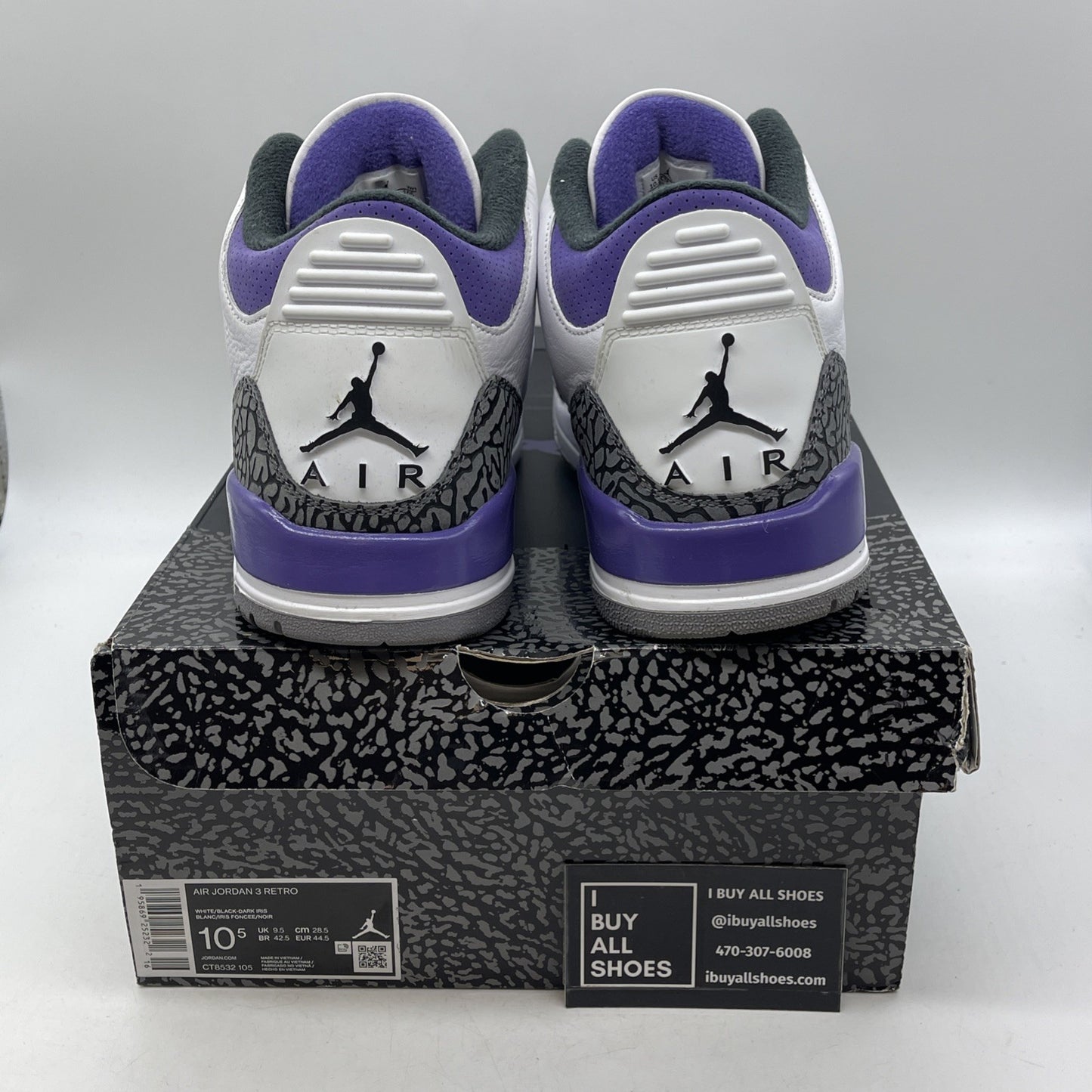 Size 10.5 - Air Jordan 3 Retro Mid Dark Iris (CT8532-105)