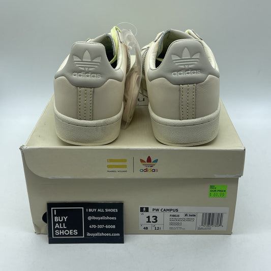 Size 13 - Pharrell Williams x Adidas Campus Ecru Tint (FX8025)