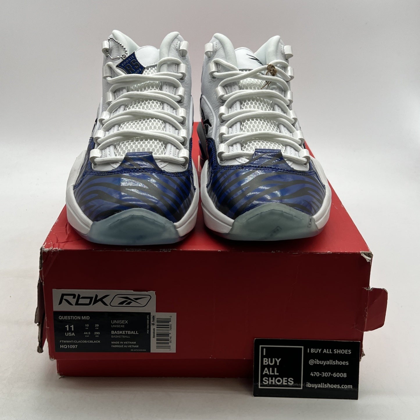 Size 11 - Reebok Panini x Question Mid Tiger Prizm (HQ1097)