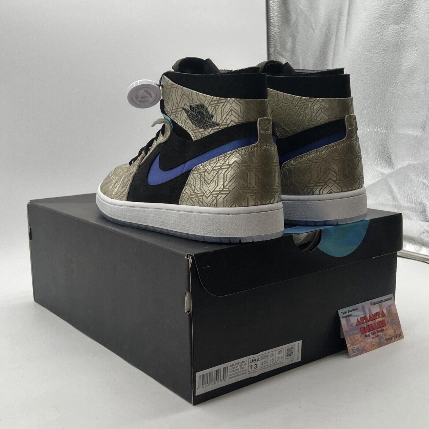 Size 13 - Air Jordan 1 Zoom Comfort Gold Laser (DQ0659-700)