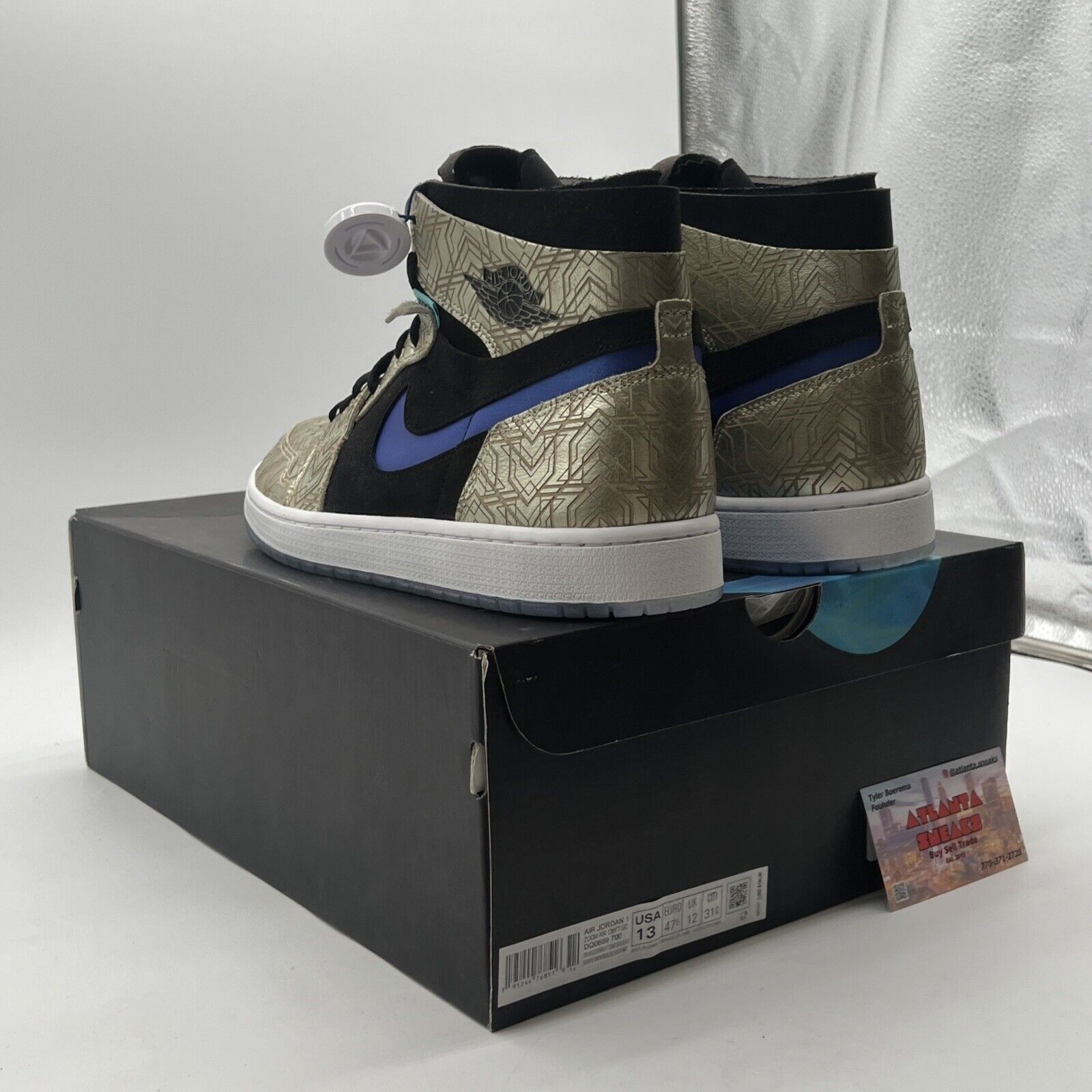 Size 13 - Air Jordan 1 Zoom Comfort Gold Laser (DQ0659-700)