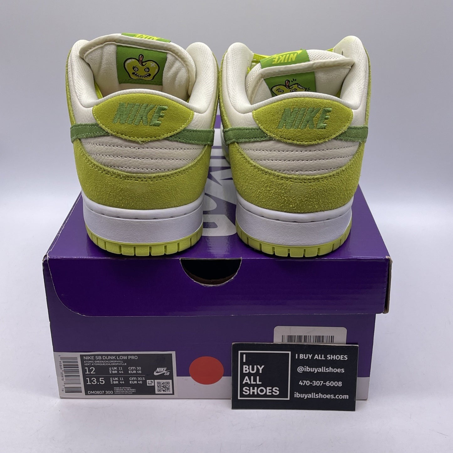 Size 12 - Nike Dunk Pro SB Low Fruity Pack Green Apple Suede (DM0807-300)