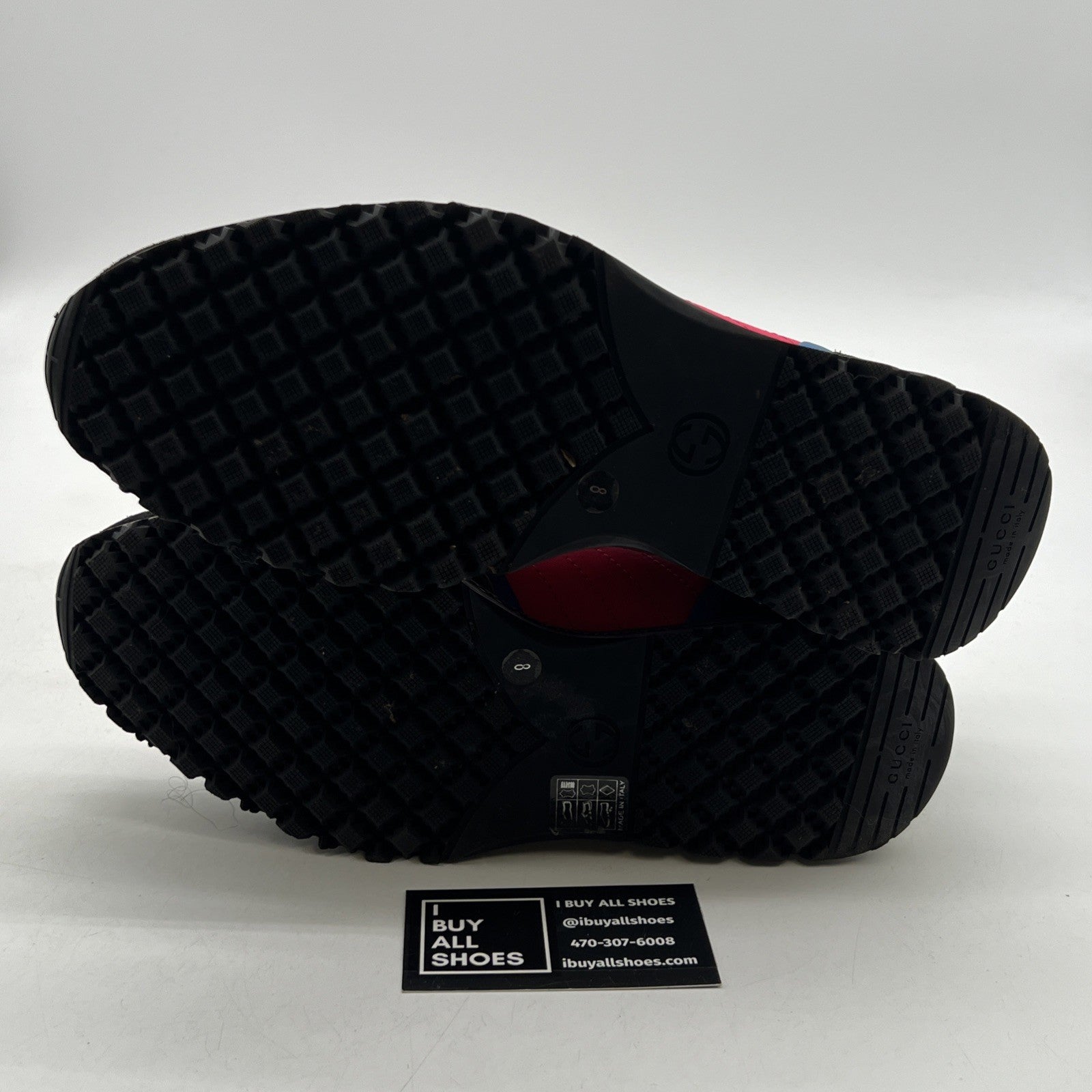 Size 8G - Gucci Multicolor Suede and Nylon Icaro Sneakers