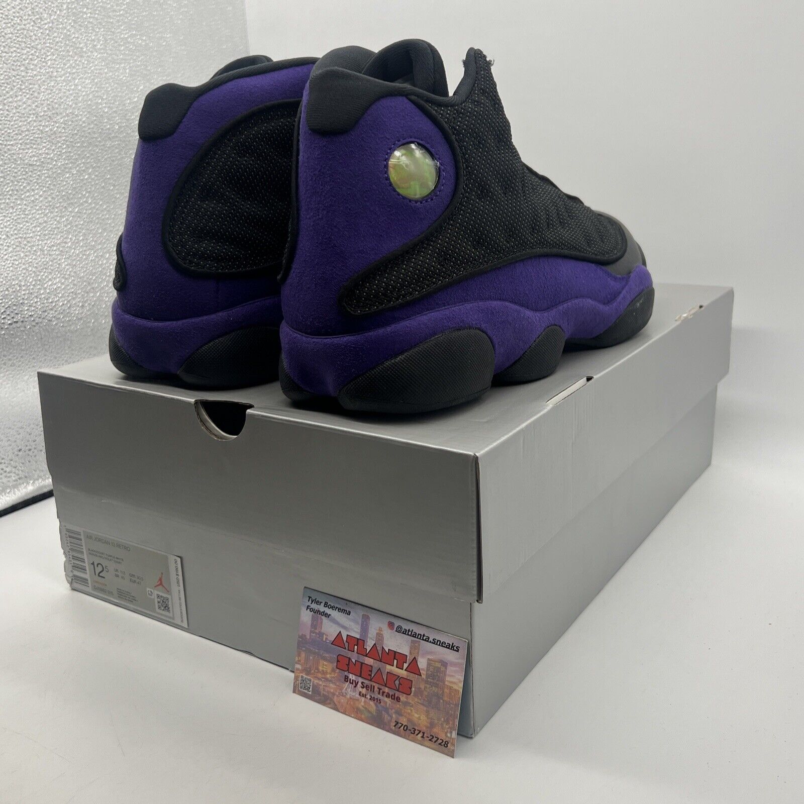 Size 12.5 - Jordan 13 Retro Court Purple Black Suede Leather (DJ5982-015)