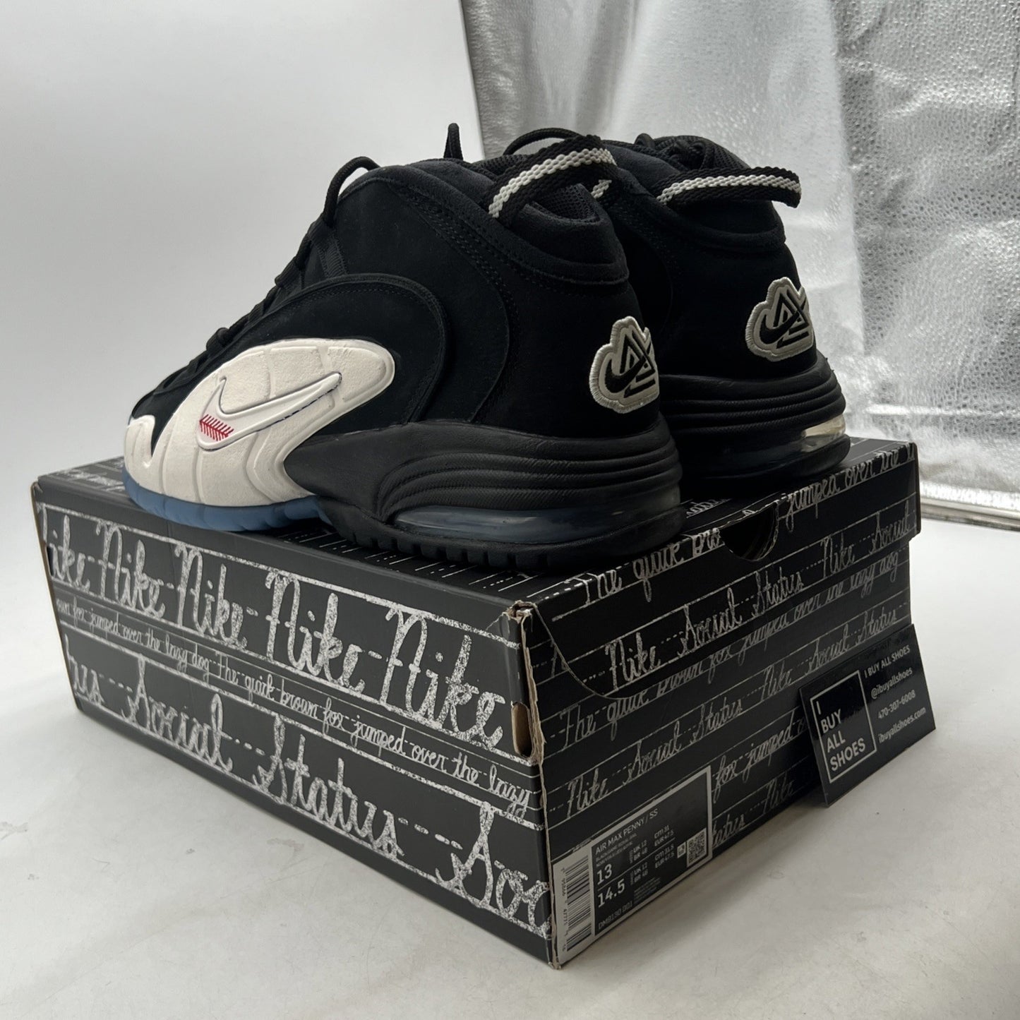 Size 13 — Nike Social Status x Air Max Penny 1 Recess - Black (DM9130-001)