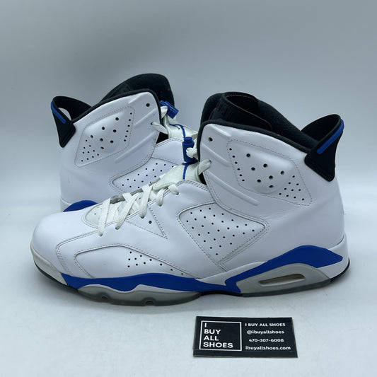 Size 14 - Air Jordan 6 Retro 2014 Sport Blue (384664-107)