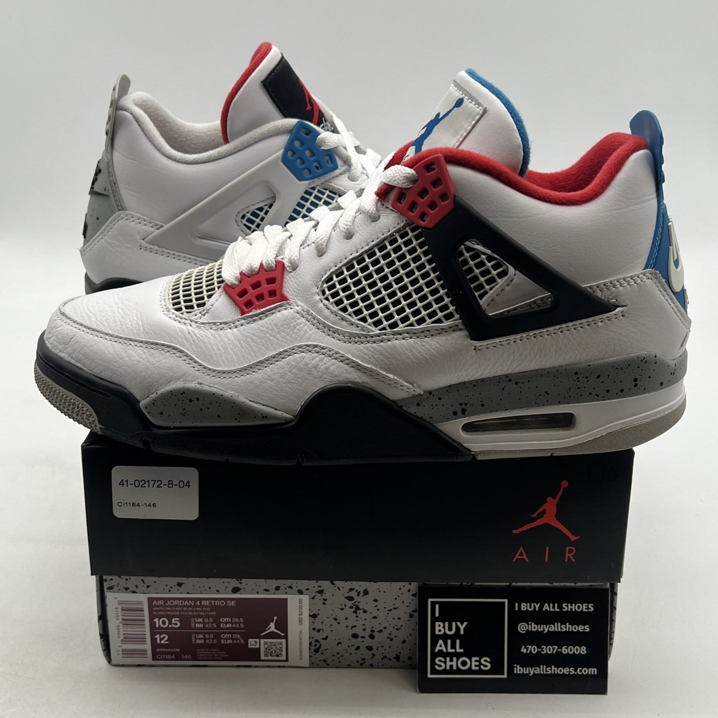 Size 10.5 - Air Jordan 4 Retro SE Mid What The 4 (CI1184-146)