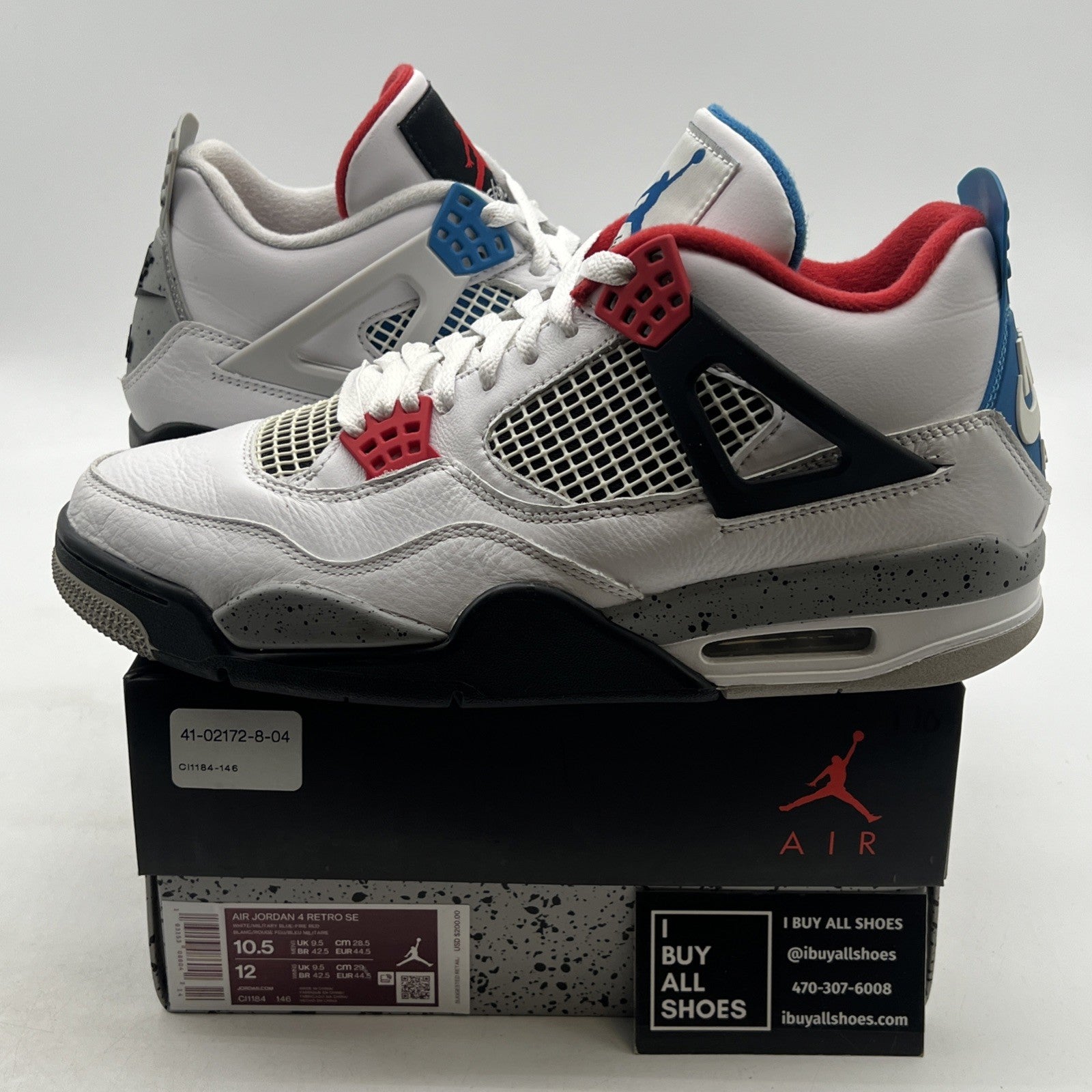 Size 10.5 - Air Jordan 4 Retro SE Mid What The 4 (CI1184-146)