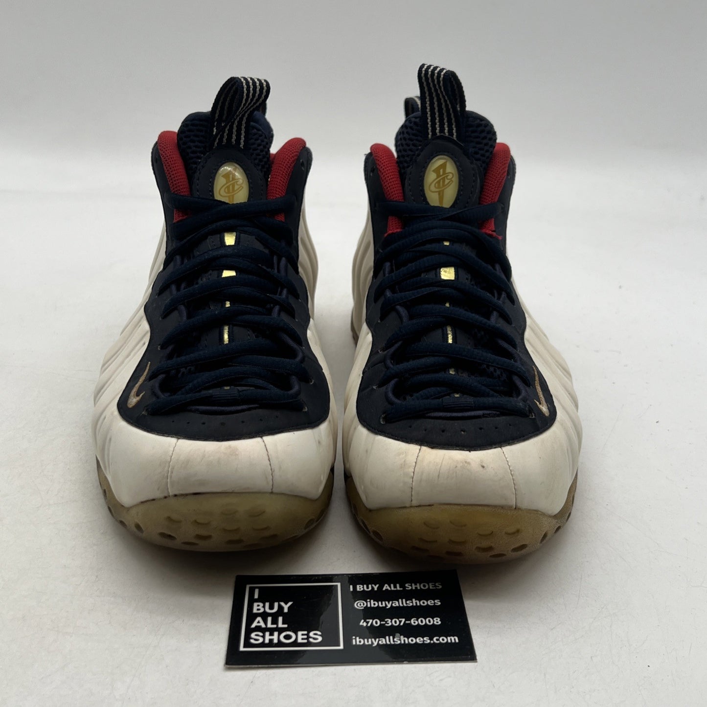 Size 9.5 - Nike Air Foamposite One PRM Olympic (575420-400)