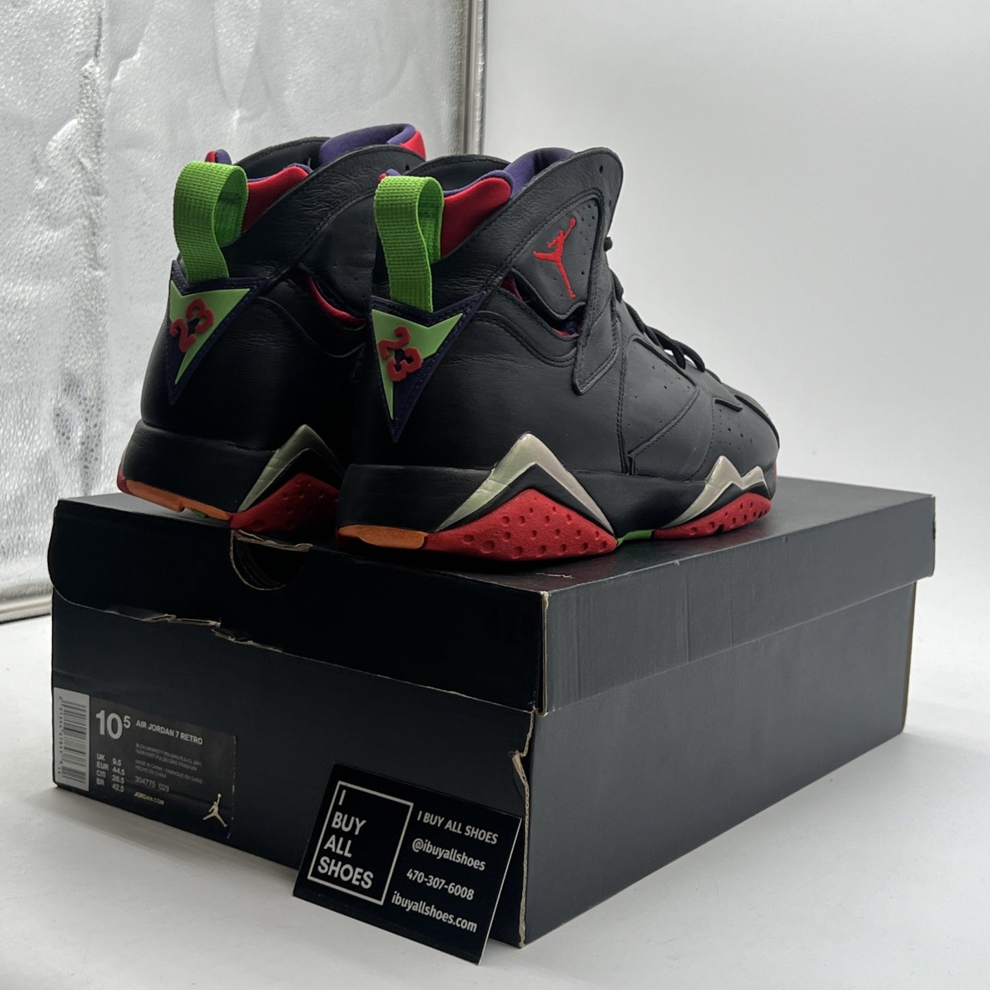 Size 10.5 - Air Jordan 7 Retro Marvin the Martian (304775-029)