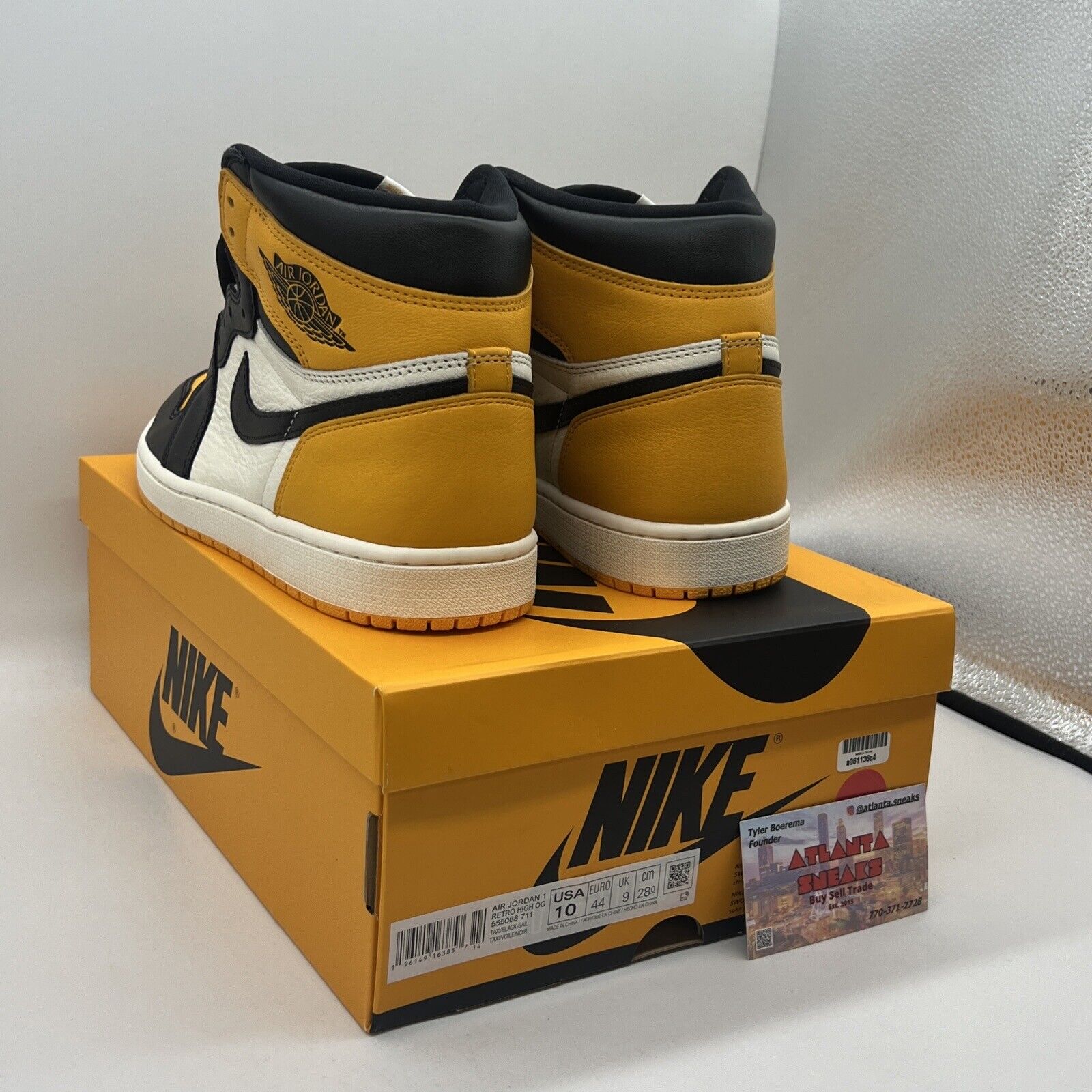 Nike Air Jordan 1 Retro High OG Yellow Toe | 555088-711 | Men’s Size 10 Og All