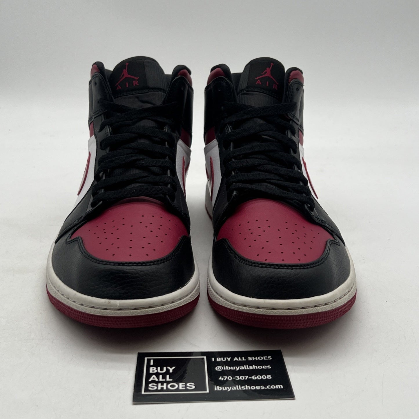 Size 11.5 - Air Jordan 1 Mid Noble Red (554724-066)