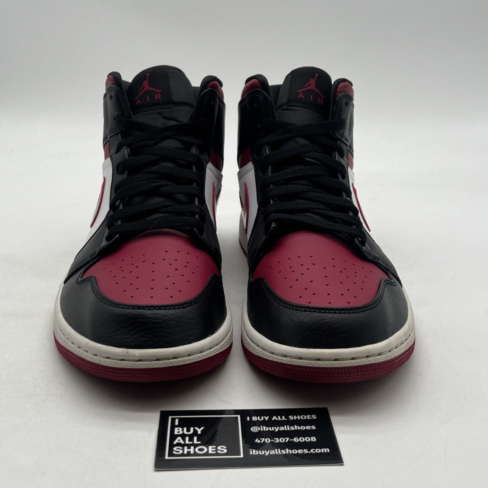 Size 11.5 - Air Jordan 1 Mid Noble Red (554724-066)