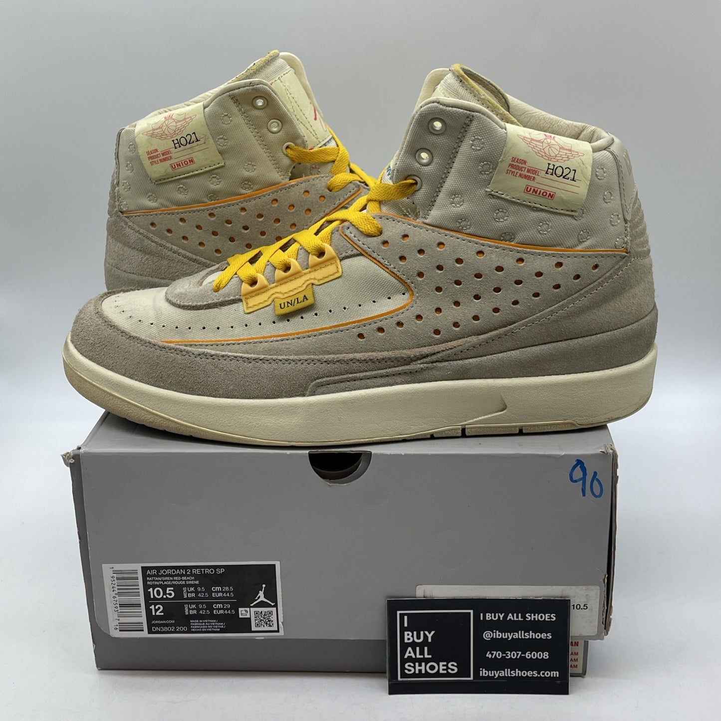Size 10.5 - Union LA x Air Jordan 2 Retro SP Rattan Brown Suede (DN3802-200)