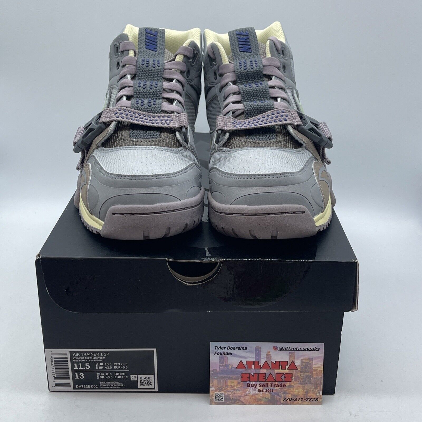 Size 11.5 - Nike Air Trainer 1 Honeydew Green Grey Brown Yellow (DH7338-002)