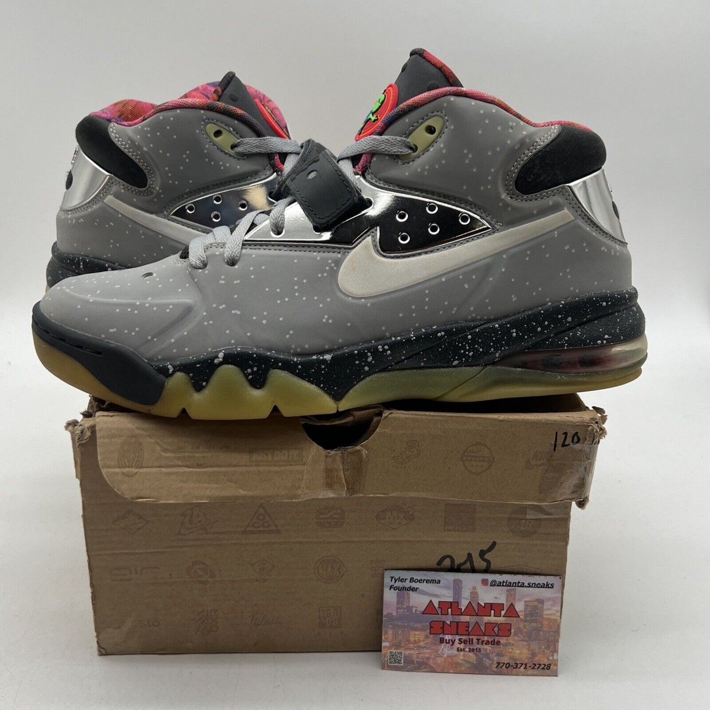 Size 11 - Nike Air Force Max 2013 PRM QS Area 72 Grey (597799-001)