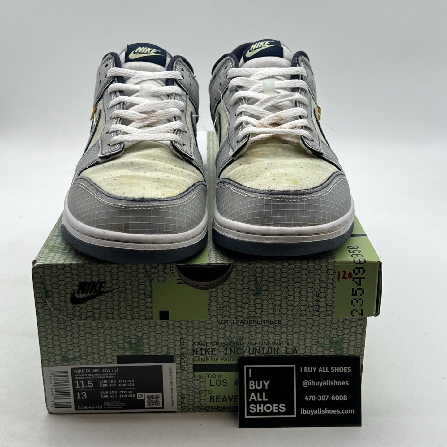 Size 11.5 - Nike Dunk Low x Union LA Marine Minuit/Midnight Navy (DJ9649-401)