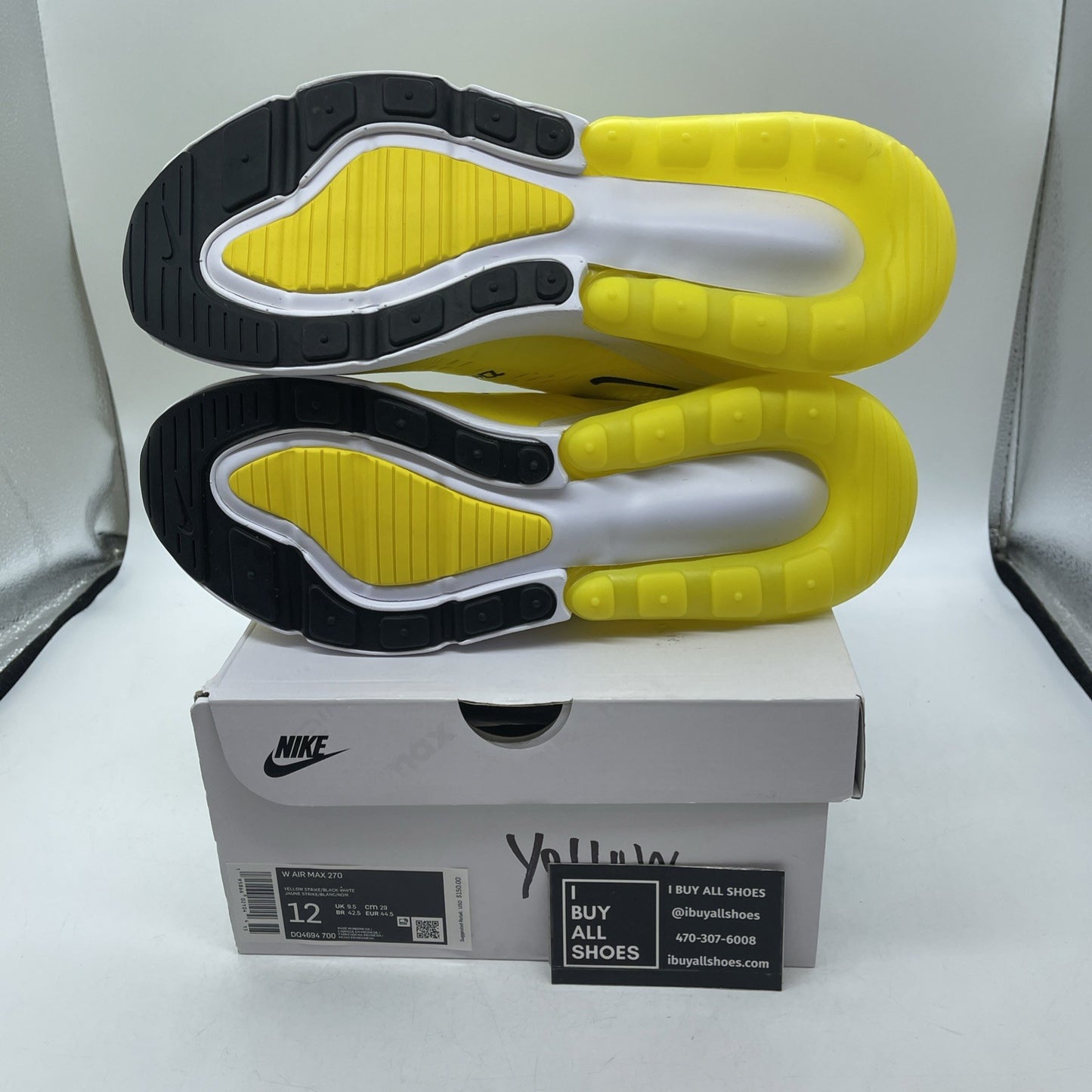 Size 12 - Nike Air Max 270 Yellow Strike (DQ4694-700)