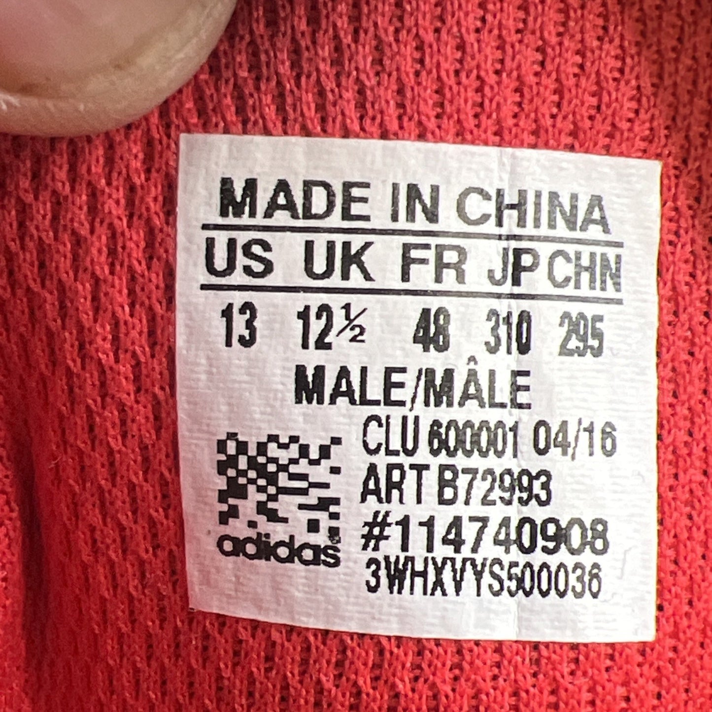 Size 13 - Adidas Crazy 8 Scarlet Red (B72993)