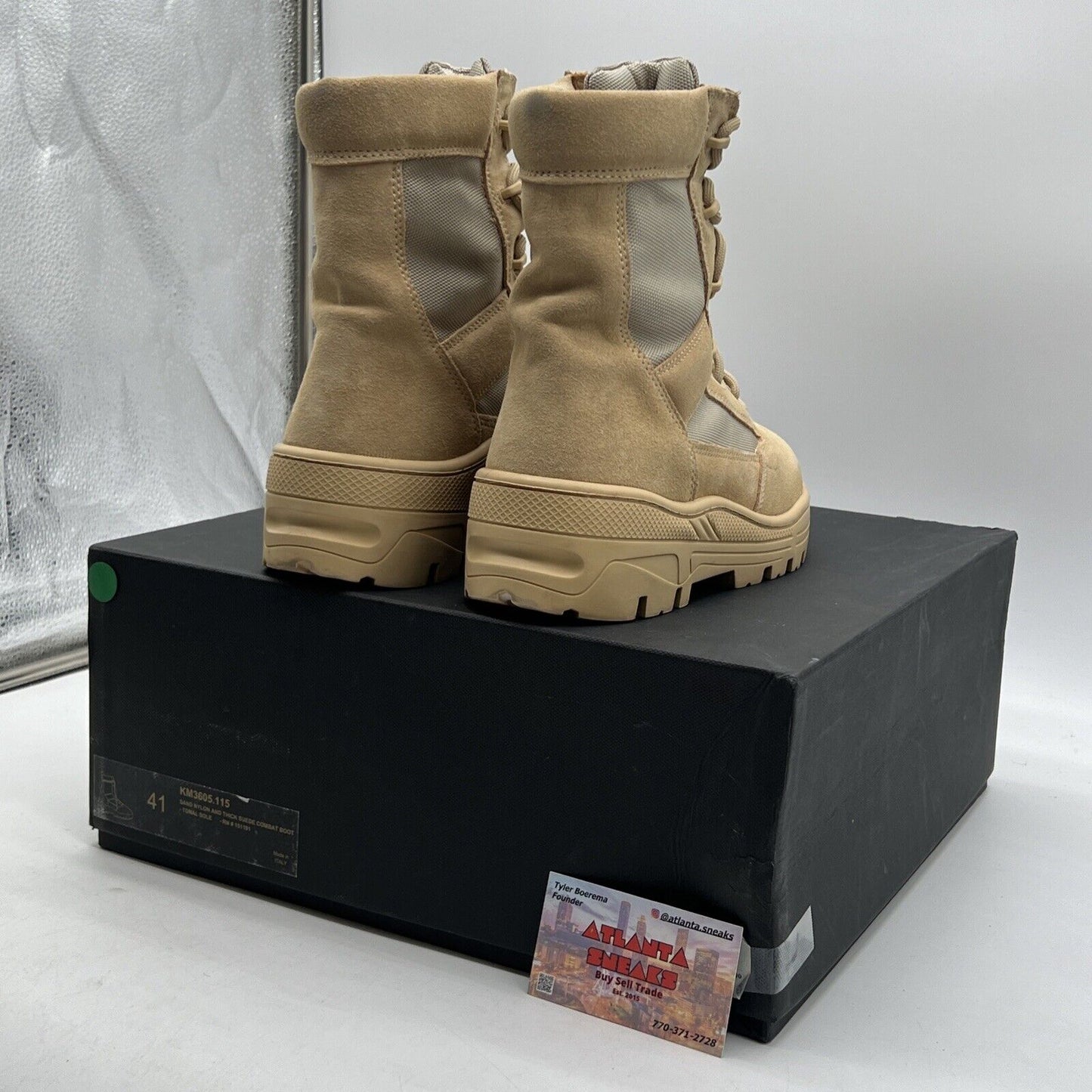 Size 8 - Yeezy Season 4 Sand Combat Boots (KM3605115)