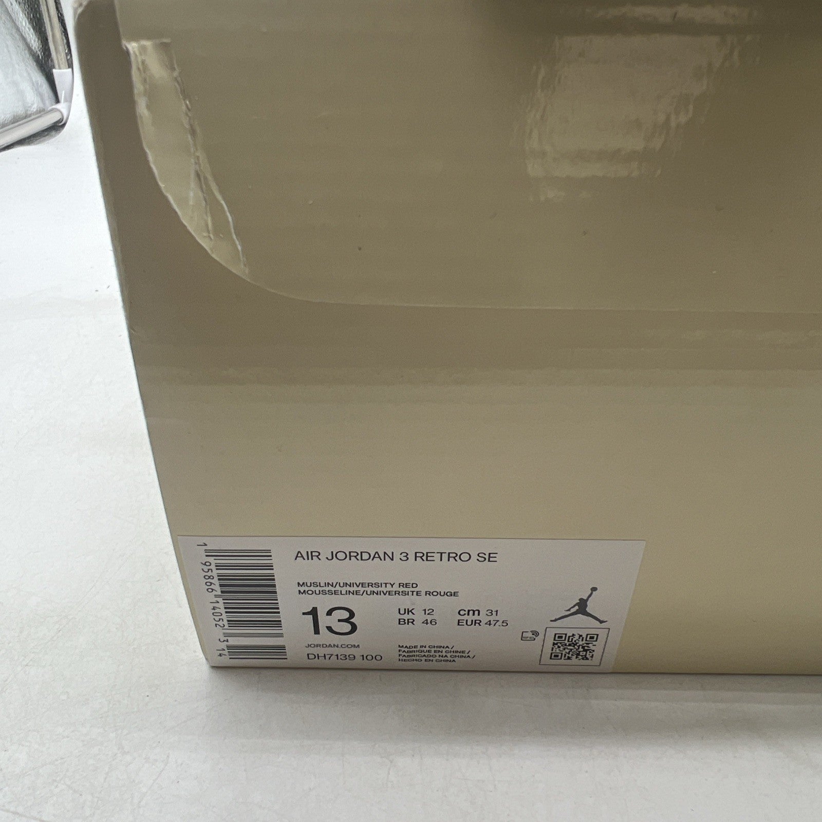 Size 13 - Air Jordan 3 Muslin (DH7139-100)
