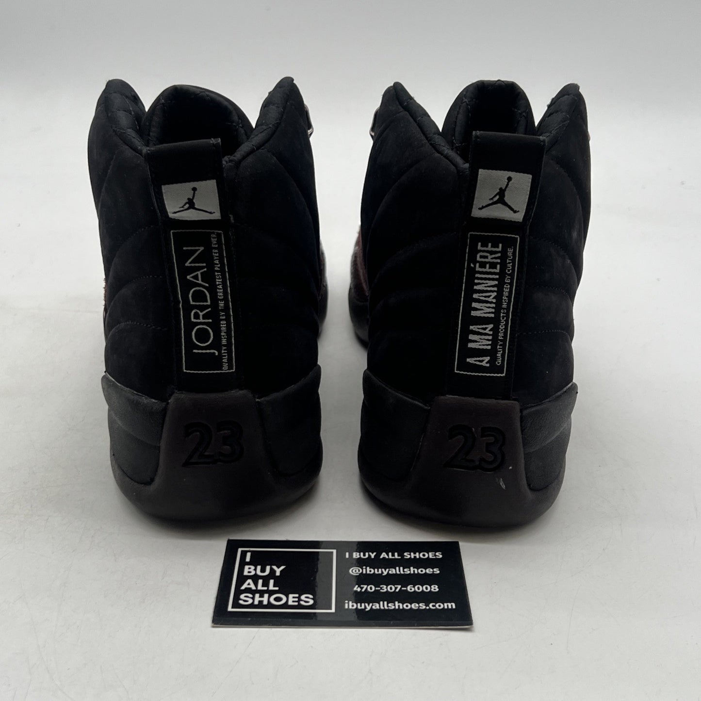 Size 11.5 - Air Jordan 12 Retro SP x A Ma Maniere Mid Black W (DV7989-001)