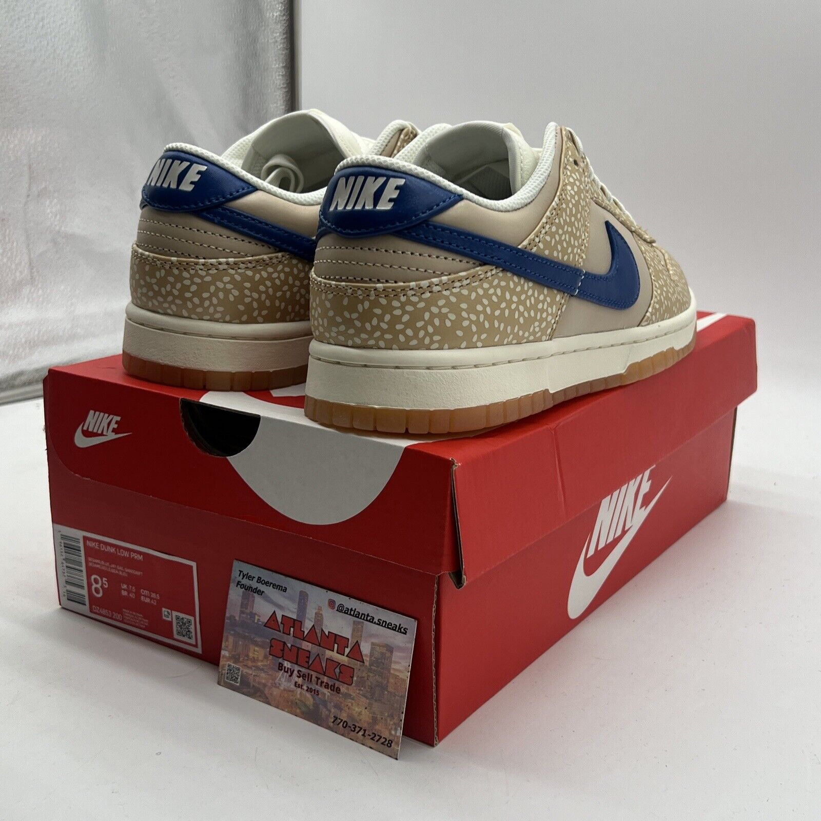 Size 8.5 - Nike Dunk Low Premium Montreal Bagel Sesame (DZ4853-200)