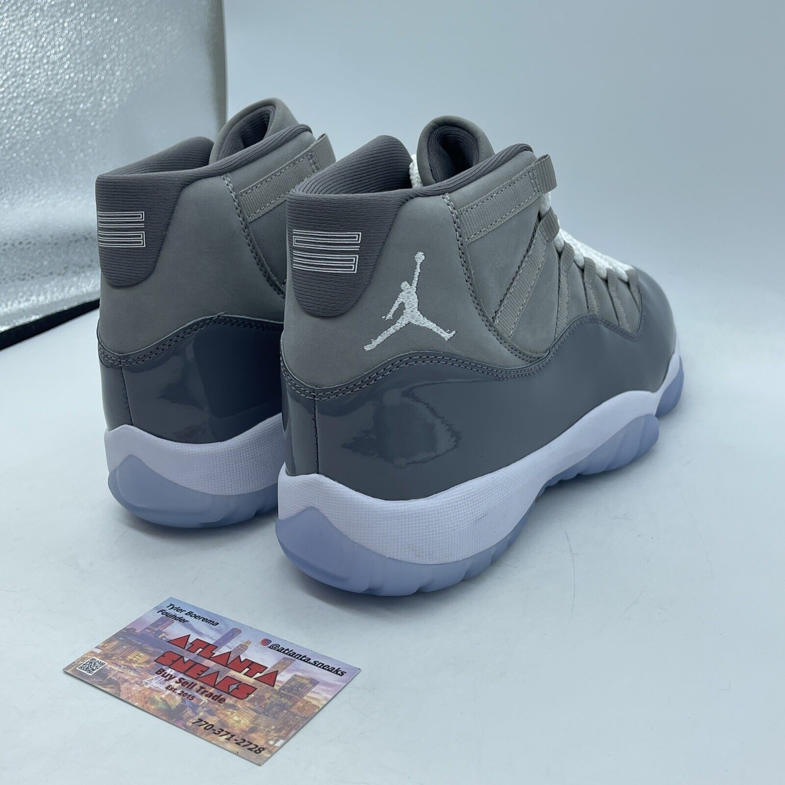 Size 8.5 - Jordan 11 Retro High Cool Grey White Leather (CT8012-005)