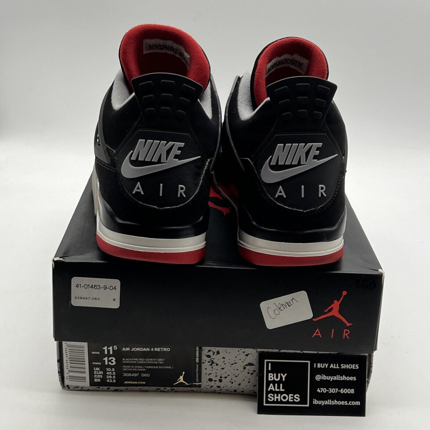 Size 11.5 - Air Jordan 4 Retro OG Mid Bred 2019 (308497-070)