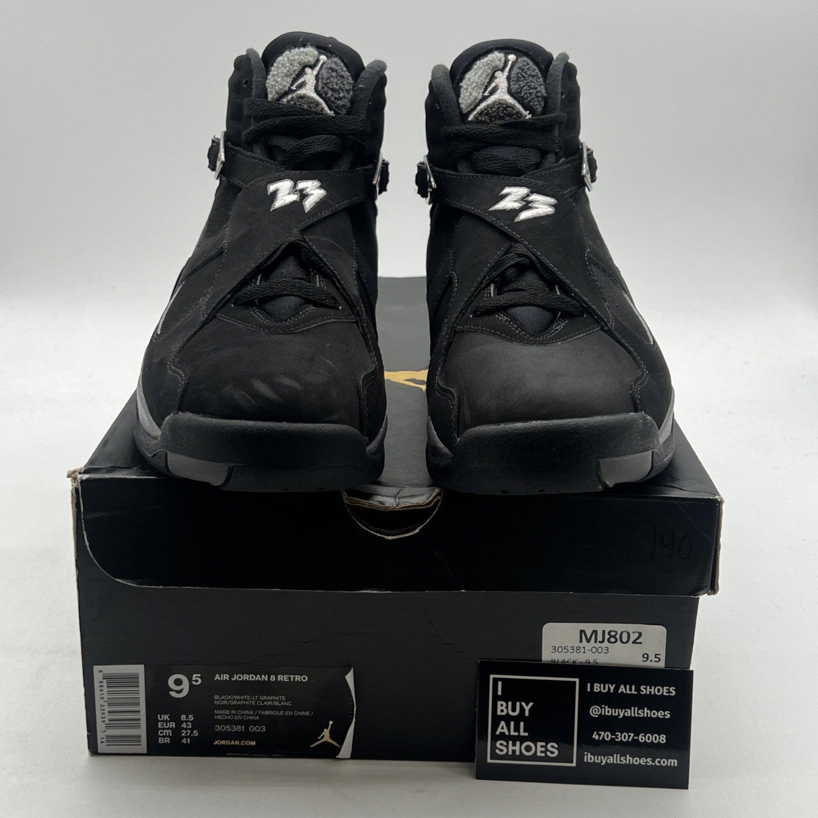 Size 9.5 - Air Jordan 8 Retro 2015 Chrome (305381-003)