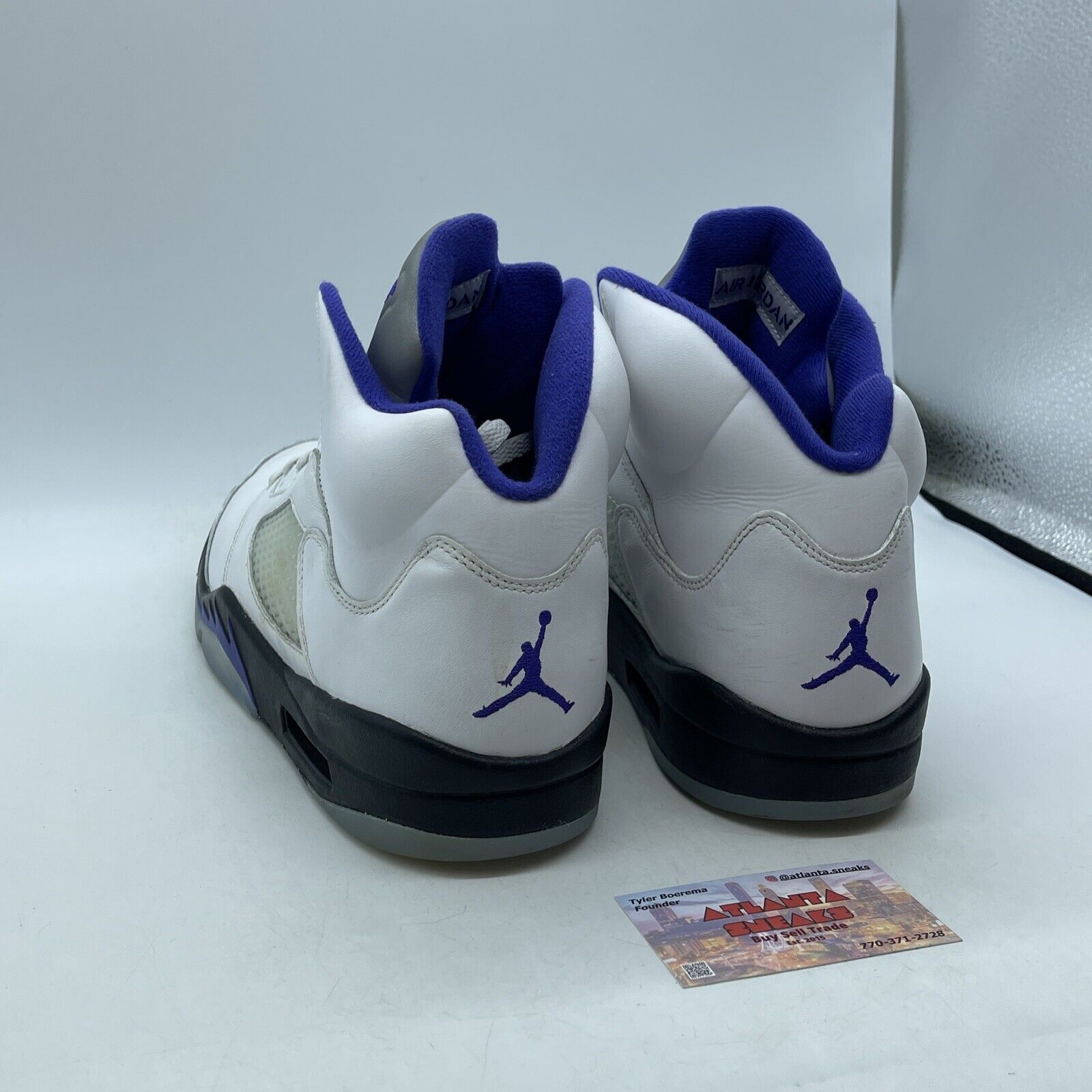 Size 13 - Jordan 5 Concord White Purple Black Suede Leather (DD0587-141)