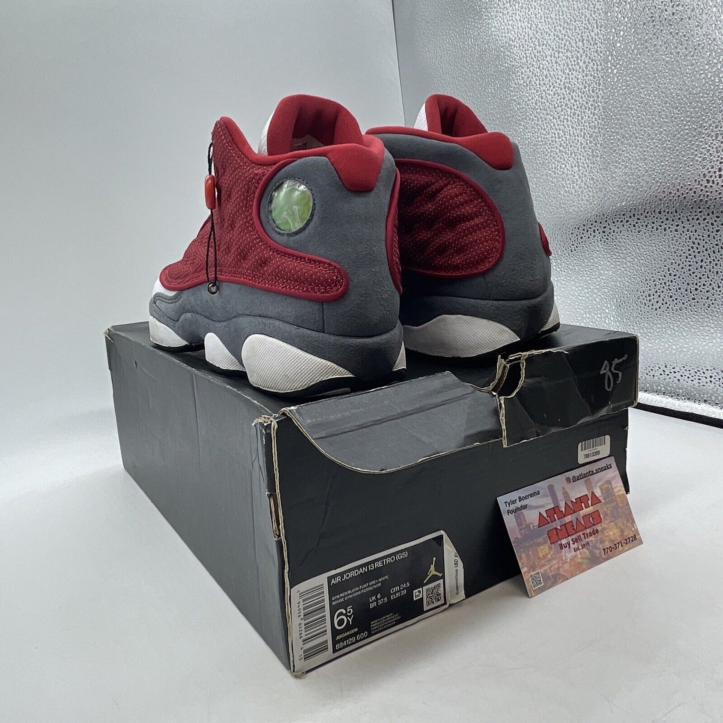 Size 6.5Y - Jordan 13 Red/White - DJ5982600 Red Grey White Black (884129-600)